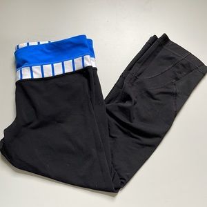 Lululemon reversible crops capri length size 8